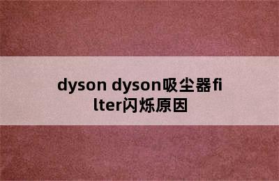 dyson dyson吸尘器filter闪烁原因